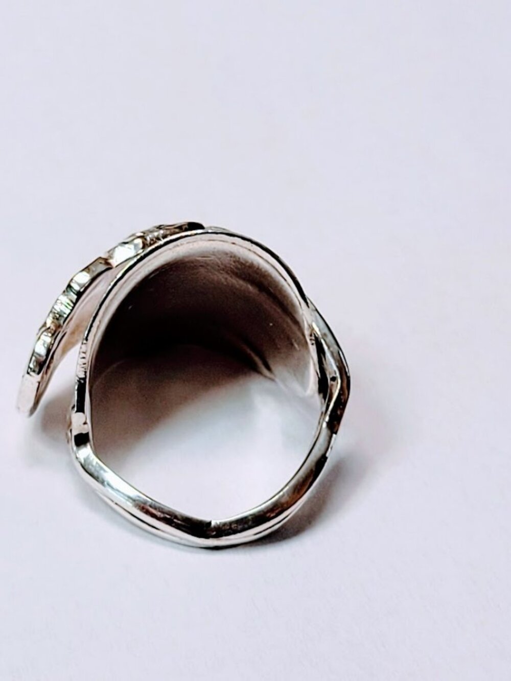STERLING ROSE TEASPOON RING - Picture 5 of 6